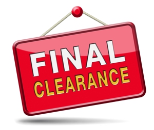 Final Clearance sign